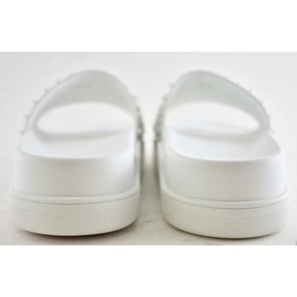 Christian Louboutin Pool Fun Flat Spike Bianco White Platform Slide Sandal 44 11 main image 6